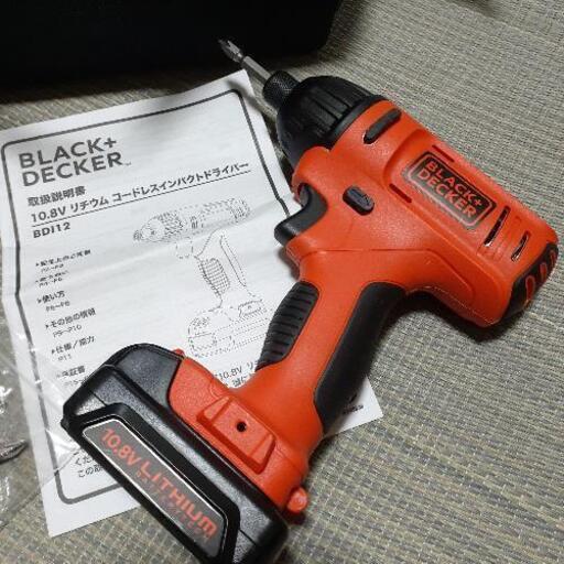 美品◼️BLACK+DECKER◼️コードレスインパクトドライバー