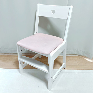 コイズミ 学習椅子 ピンク×白