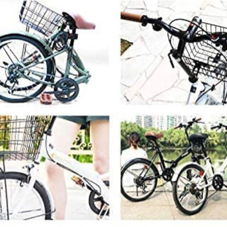 折りたたみ自転車 カゴ付き P-008N