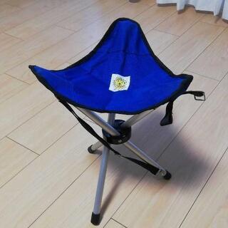 　ブルー　折りたたみ椅子