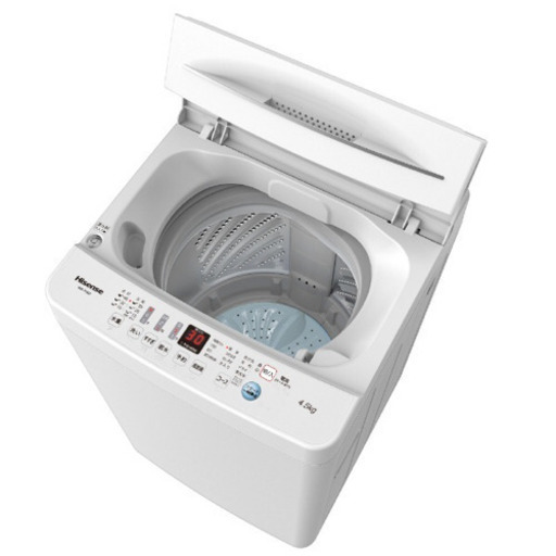 【ほぼ新品】ハイセンス全自動電気洗濯機 4.5kg