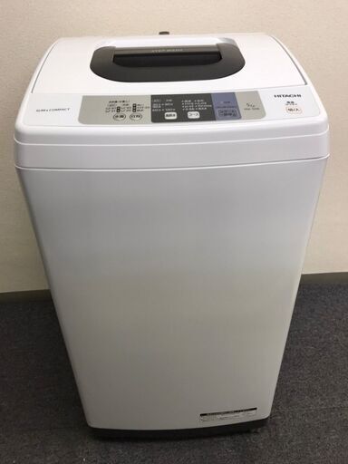 【美品】【地域限定送料無料】洗濯機 日立 5kg 2017年製 CSA072004