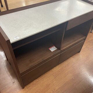 ニトリ　レンジ台　ブラウン　キズ有