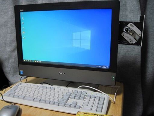 超爆速！！　起動20秒以内　NEC/ Mate /MK30MG-J 一体型パソコンCore i5-4590S 3.00GHz/メモリ8Ｇ-SSD128Ｇ-WEBカメラ、筐体擦り傷有り  office2019