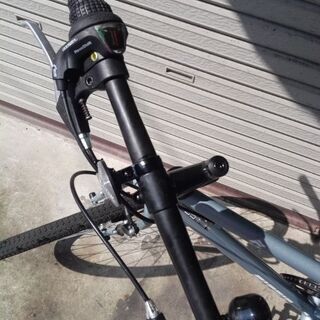 クロスバイク クロスバイク FITFIT 27インチ 6段変速 シルバーグレー 
