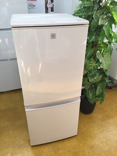 シャープ2ドア 冷凍冷蔵庫 137L SJ-PD14B-C 2016年 プラズマクラスター