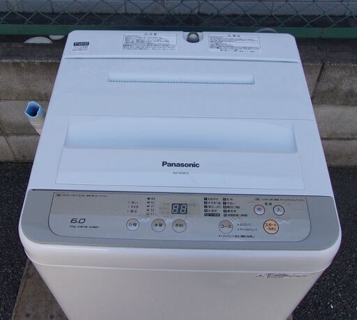 JMS0256)Panasonic/パナソニック 全自動洗濯機 NA-F60B10 2016年製 6.0kg 中古品・動作OK♪ 【取りに来られる方限定】