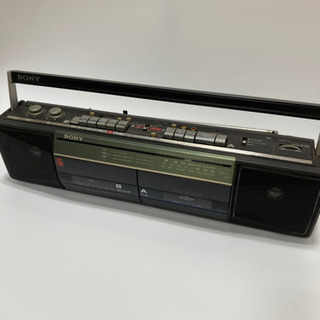 ジャンク品　昭和　レトロ　SONY ラジカセ　CFS-W301