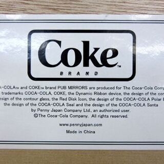 Coca-Cola パブミラー 木製フレーム コカ・コーラ アメリカン 雑貨