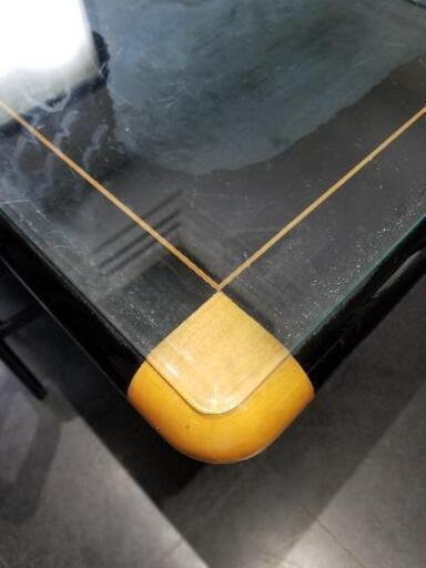 高級ダイニングテーブルセット 漆塗り