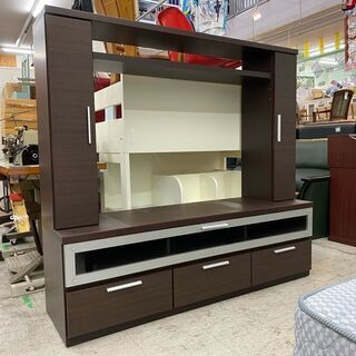 【愛品館 江戸川店】サンウッディ　壁面収納TVボード　TVボード　壁面収納　ID:157-007830-007　配送可＆代引き配送可 