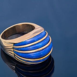 14K ラピスラズリ リング 品番r20-333