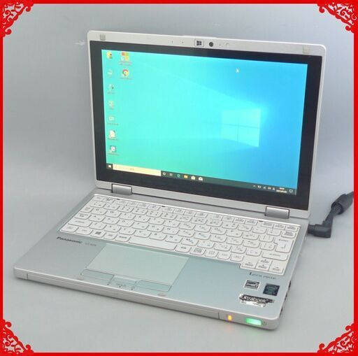 日本製 タッチ対応 ノートパソコン 中古 Win10 10.1型 Panasonic CF-RZ4AFATS 第5世代Core M-5Y70 4GB 高速SSD 無線 LibreOffice