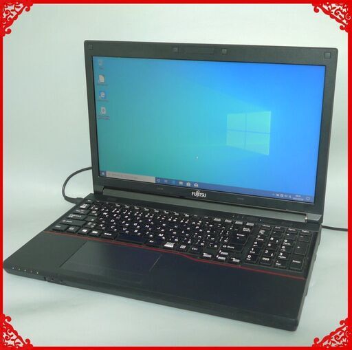 ノートパソコン 中古動作良品 Win10 15.6型 富士通 LIFEBOOK A553/G Celeron 4GB 320G DVDRW LibreOffice 初心者向け 即使用可能