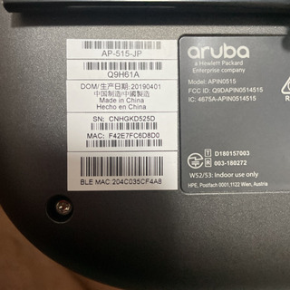 2019年製造 Aruba AP-515 定価82.500