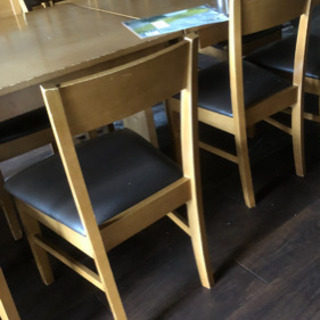 【ネット決済】木製椅子【シートこげ茶色】
