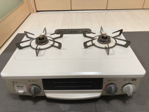 ガスコンロ プロパンガス 幅56cm 右強火力2口リンナイ