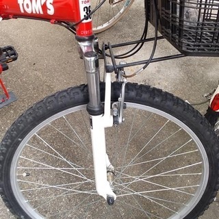 TOM'Sマウンテンバイク 18段変速 前後サス 本日・25日21:00まで