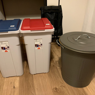 【3点セット】ニトリ45l ゴミ箱二個　IKEA 北欧米式ゴミ缶一個
