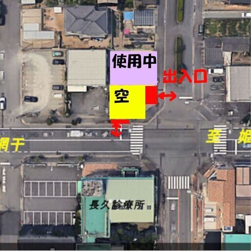 信号角地の駐車スペース 普通車３台分 ４０ ６０坪 空いてます青空駐車ですが 大型車もokです Pr看板立地としてもokその他遊び場に やんとくん 山陽天満のその他の不動産 住宅情報 無料掲載の掲示板 ジモティー