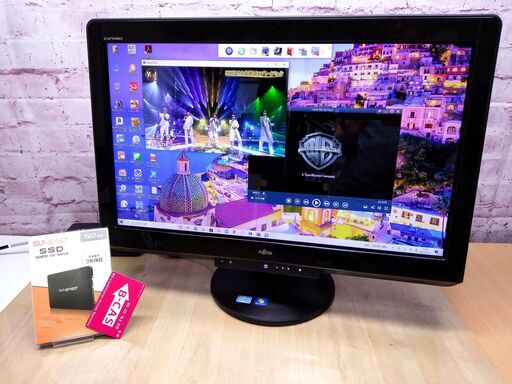 ★完売御礼★【美品★大画面23型★地デジOK】富士通 FH77/DD◆Core i7☆国内3年保証 新品 SSD 512GB☆メモリ 8GB◆Windows10, Microsoft Office, Blu-ray, Wi-Fi, Webカメラ.