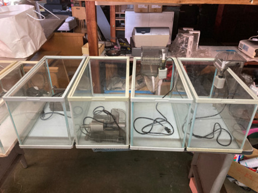 水槽まとめて7個　小3個大4個 水槽まとめて7個 小3個大4個