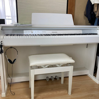 電子ピアノ カシオ セルビアーノ 白 AP-460