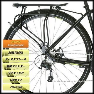 SCHUMACHER◇20速TIAGRA◇アルミディスクロードバイク黒475サイズ 