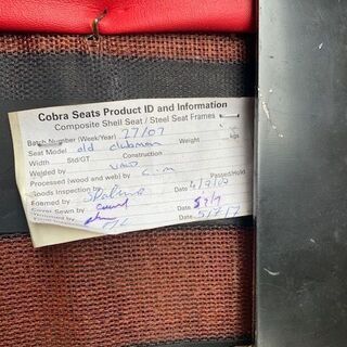 COBRA　クラブマン　レザーシート　正規輸入品　フルバケシート　レール付き