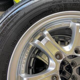 🌞195/80R15⭐ハイエースに！バリ山！美品！YOKOHAMA製アルミホイール付サマータイヤ入荷しました🌞