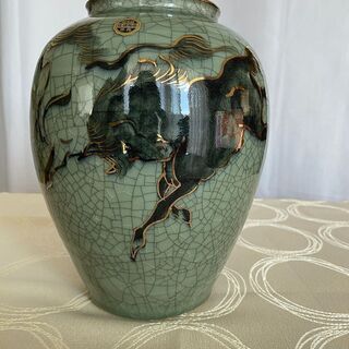 相馬焼 金徳窯の花瓶