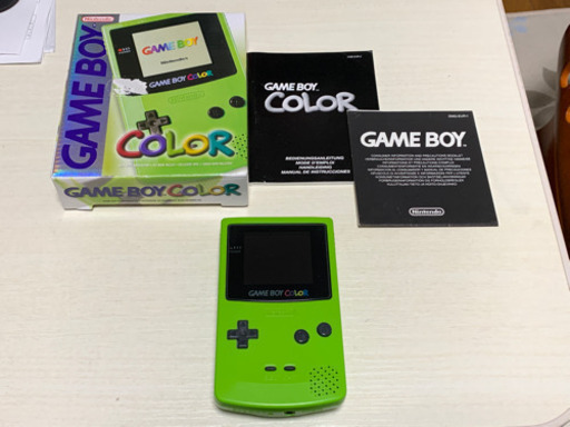 ゲームボーイカラー　キウイグリーン　ipsバックライト　ガラスパネル
