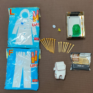 ゴルフ一式セット　バッグ、クラブ、小物