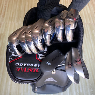 ゴルフ一式セット　バッグ、クラブ、小物