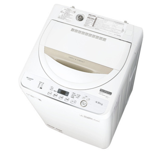洗濯機 SHARP ES-GE4D  4.5kgタイプ