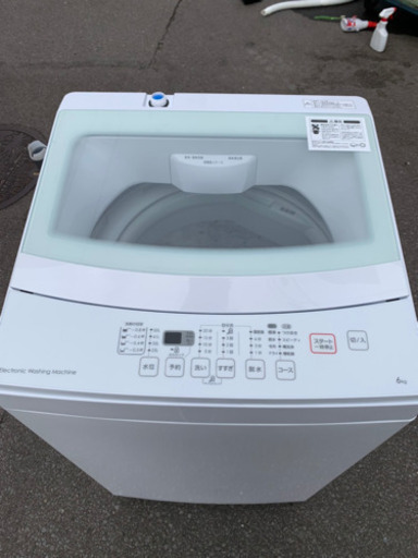 美品☆ ニトリ 全自動洗濯機 NTR60 2019年製 6kg 6.0kg 縦型洗濯機 ステンレス槽 NITORI 単身 縦型洗濯機
