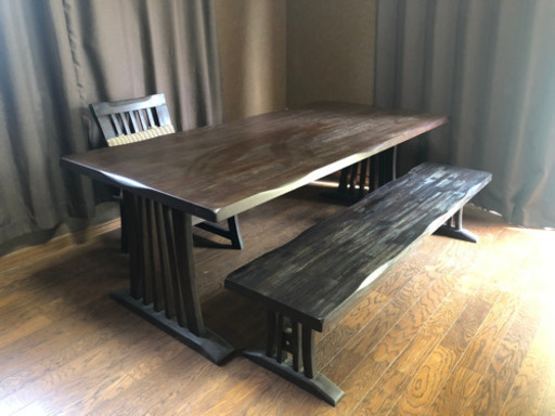 大きなダイニングテーブル あきら 稲子のテーブル ダイニングテーブル の中古あげます 譲ります ジモティーで不用品の処分