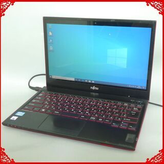 在庫処分 送料無料 1台限定 高速SSD-128G ノートパソコン 中古良品 13.3型 富士通 SH54/H Core i3 4GB DVDRW 無線LAN webカメラ Windows10 LibreOffice 日本製 ノートパソコン 中古良品 13.3型 富士通 SH54/J Core i3 4GB