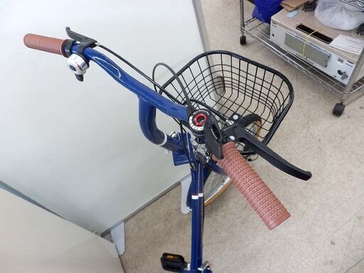 20インチ 自転車 折りたたみ 折り畳み キャプテンスタッグ カゴ付き 青 ブルー 中古 札幌 西野店