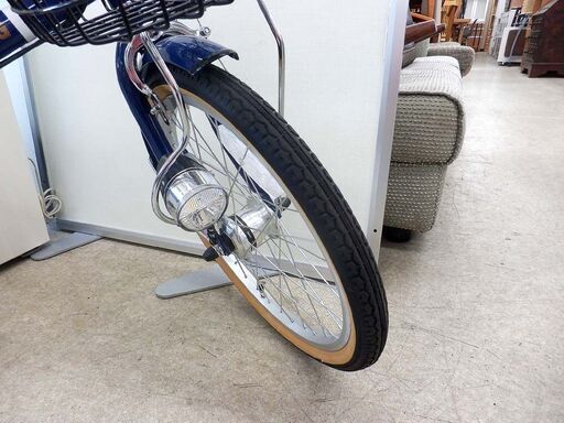 20インチ 自転車 折りたたみ 折り畳み キャプテンスタッグ カゴ付き 青 ブルー 中古 札幌 西野店