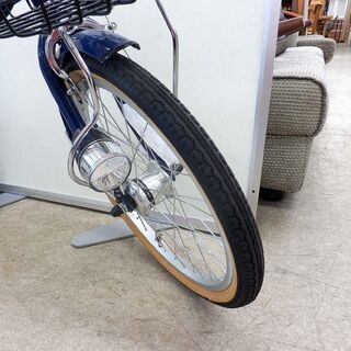 20インチ 自転車 折りたたみ 折り畳み キャプテンスタッグ カゴ付き 青 