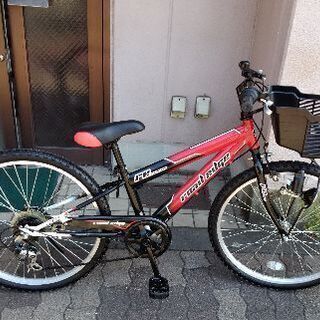 road edge 24吋ジュニアMTB 外装6段/レッドｘブラック