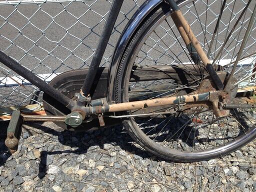 質実剛健★昭和レトロ★ 郵政自転車　ロッド式ブレーキ【26インチ】 昭和レトロ自転車 Sekaicho 26インチロッドブレーキ