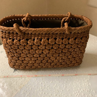 一点限り❣️富山白川郷産　山葡萄六角花編み籠バック　新品 一点限り❣️富山白川郷産 山葡萄六角花編み籠バック 新品