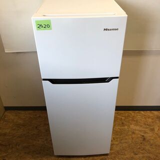 Hisense】 ハイセンス 2ドア冷凍冷蔵庫 HR-B12C 120L 2020年製