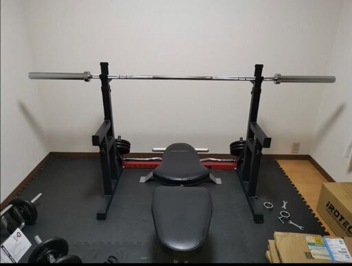 144kg】オリンピックバーベル&ラックセット 【公式通販】