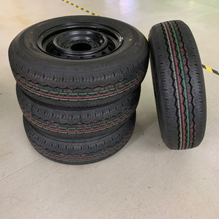 ハイエースワゴン新車外しタイヤ4本セット（鉄ホイール組）②