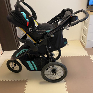 ベビーカー Baby Trend Pathway 35 Jogger Travel System, Optic Teal