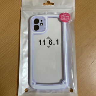 【未使用】iPhone11 携帯ケース フレーム付クリアケース