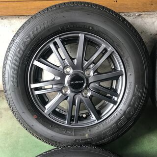 工賃を含めるともしかしたらタイヤ4本買うよりお得かも・・・軽トラ・